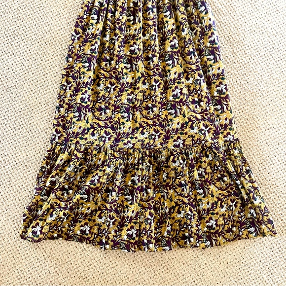 Anthropologie Othilia Aleksia Ruffled Maxi Dress Sz S Cottagecore Embroidered - Picture 14 of 15